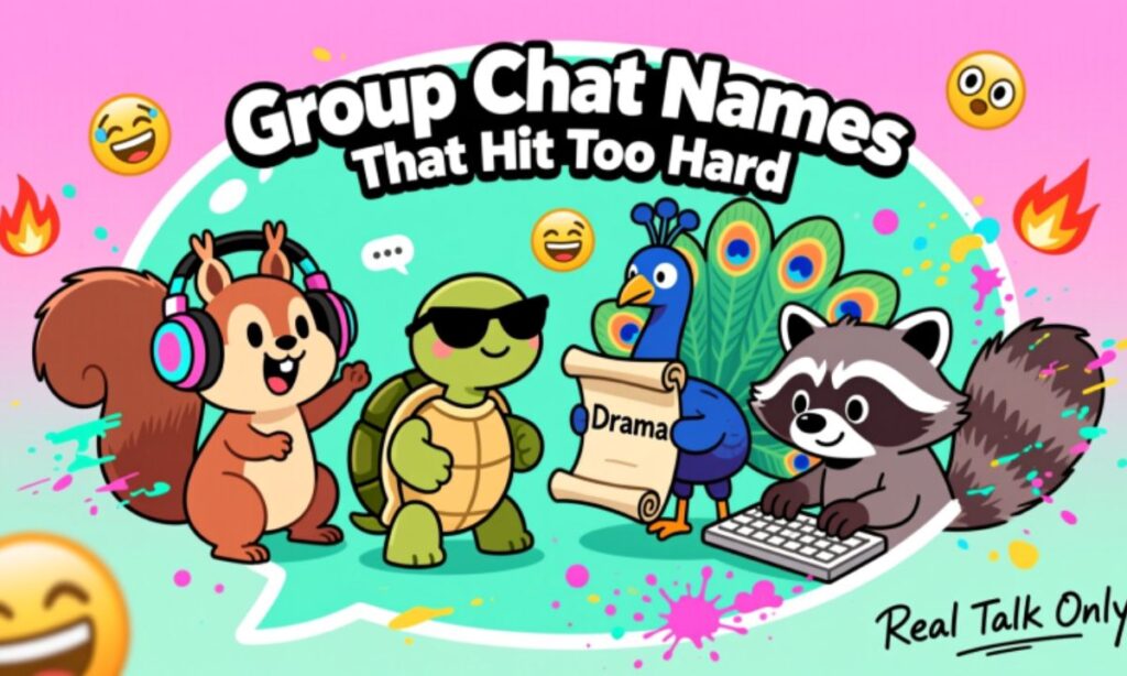 Funny Group Chat Names Ideas